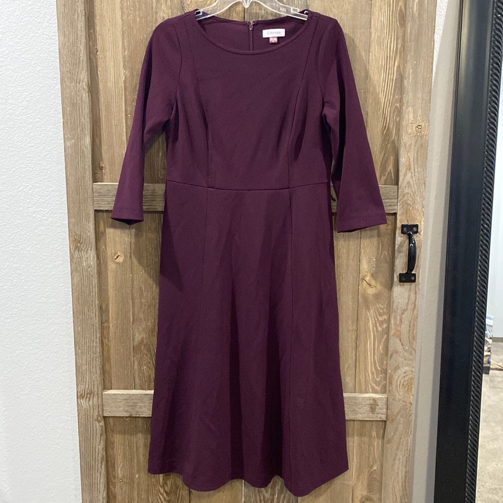 Calvin Klein plum dress
